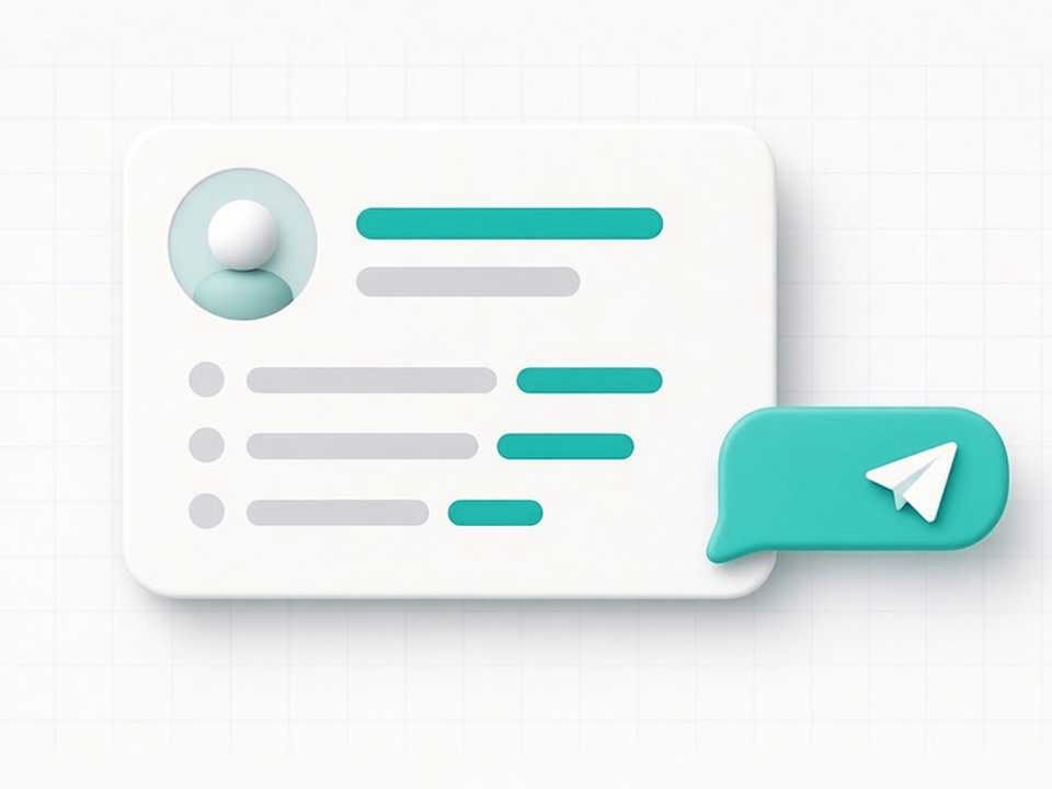 Illustration of a lead card filling in with a follow-up message going out